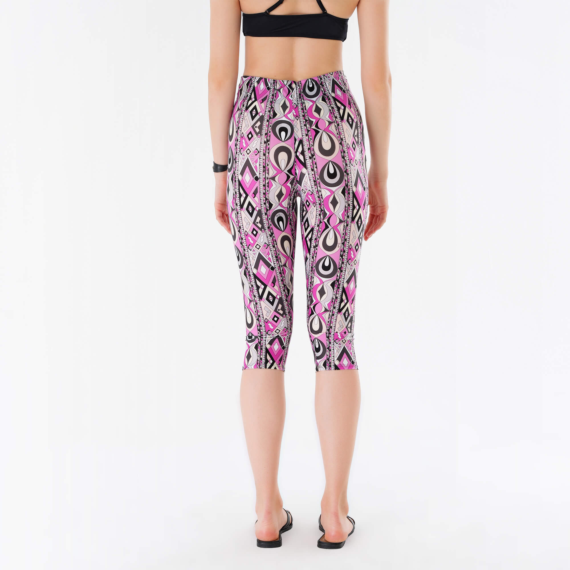 Emilio Pucci - Fuschia High Rise Cropped Leggings M